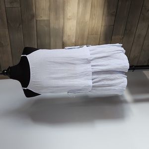 NWT Gap Body Blue & White Striped PJ Set Side Tie Spag Tank & Shorts - Size Med